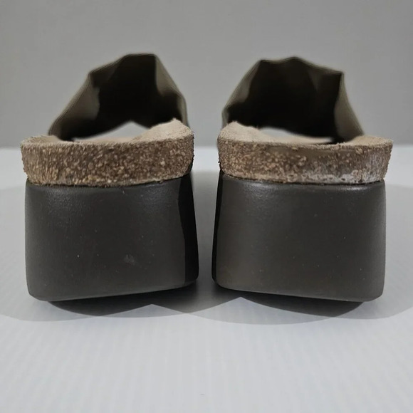 NEW Munro Nalia Sandal Platform Slide Khaki Green Size 8 SUPER SLIM WIDTH - Picture 8 of 13